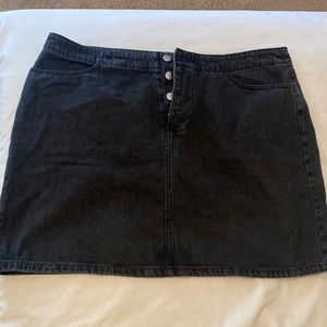 Dark wash jean skirt